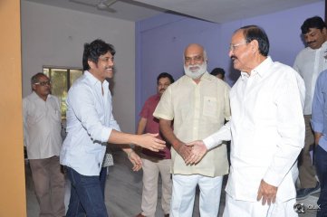 Venkaiah Naidu at Om Namo Venkatesaya Movie Special Show